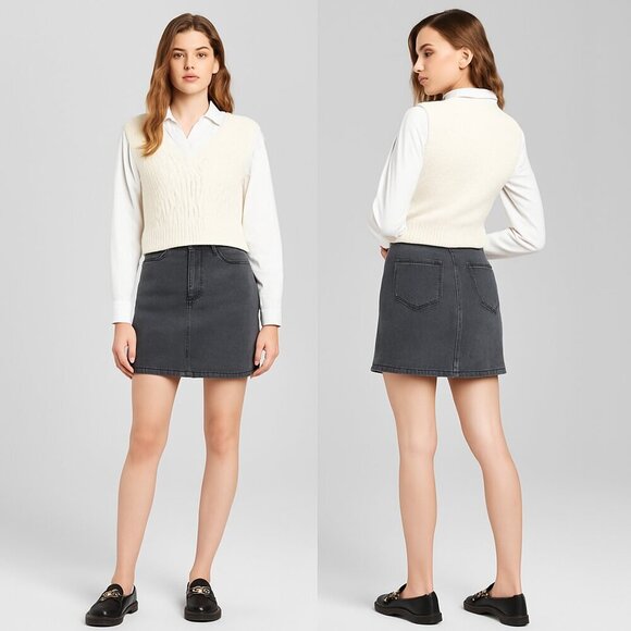 wild fable Dresses & Skirts - ✨ WILD FABLE 🌟 Women’s Side Slit Stretch Mini Skirt 👗 – Size 4 ✨